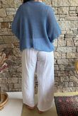 Conrad Grunge Loose Cotton Knit Denim